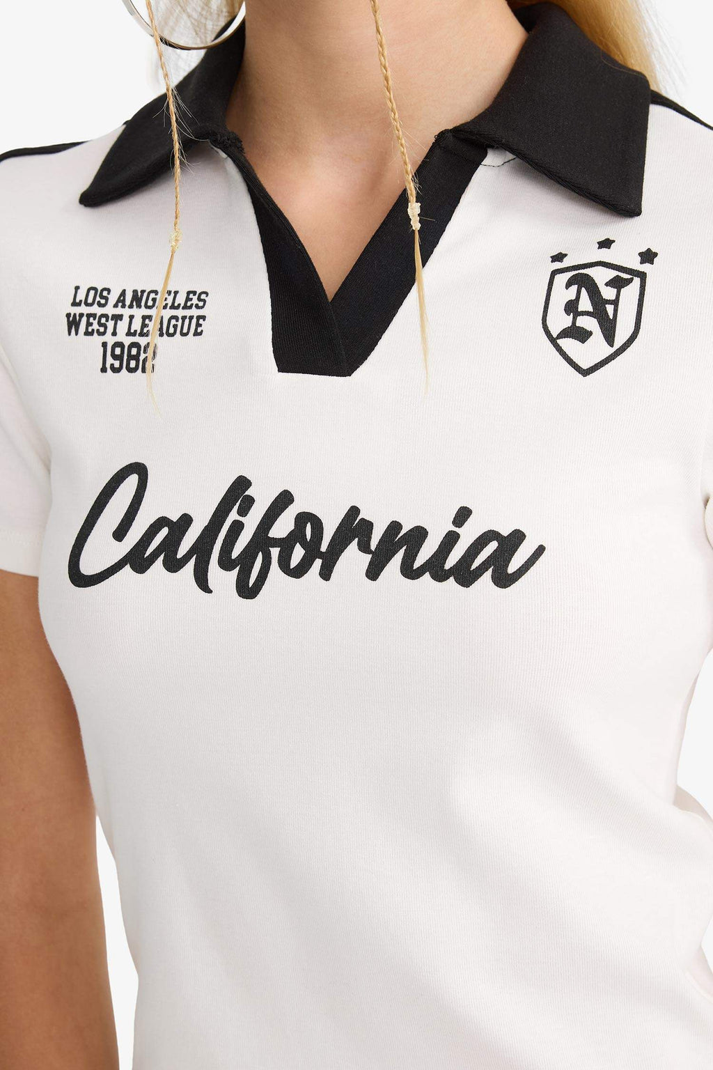 Cool Fitted Printed Rib Short Sleeve T-Shirt