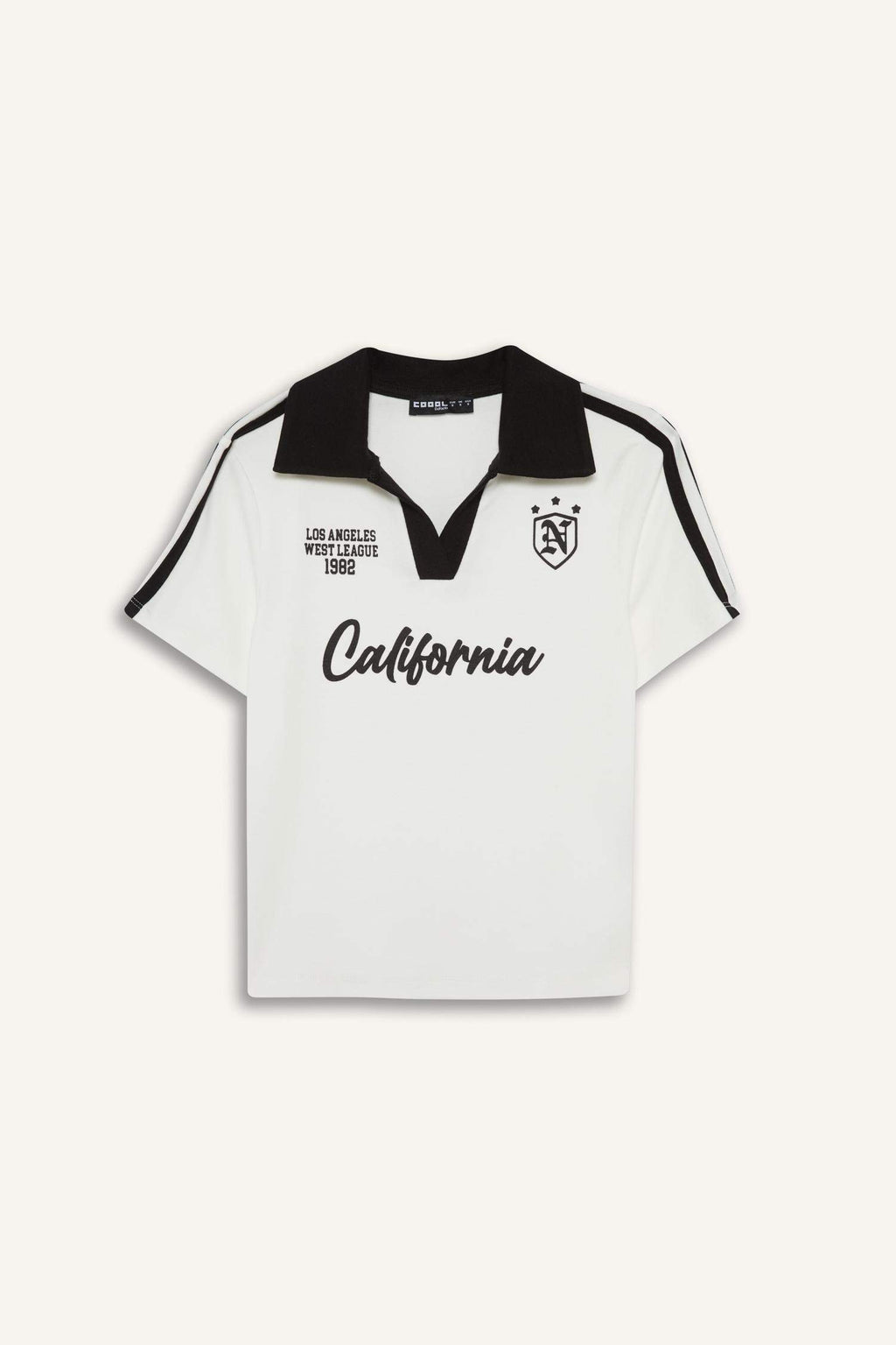 Cool Fitted Printed Rib Short Sleeve T-Shirt