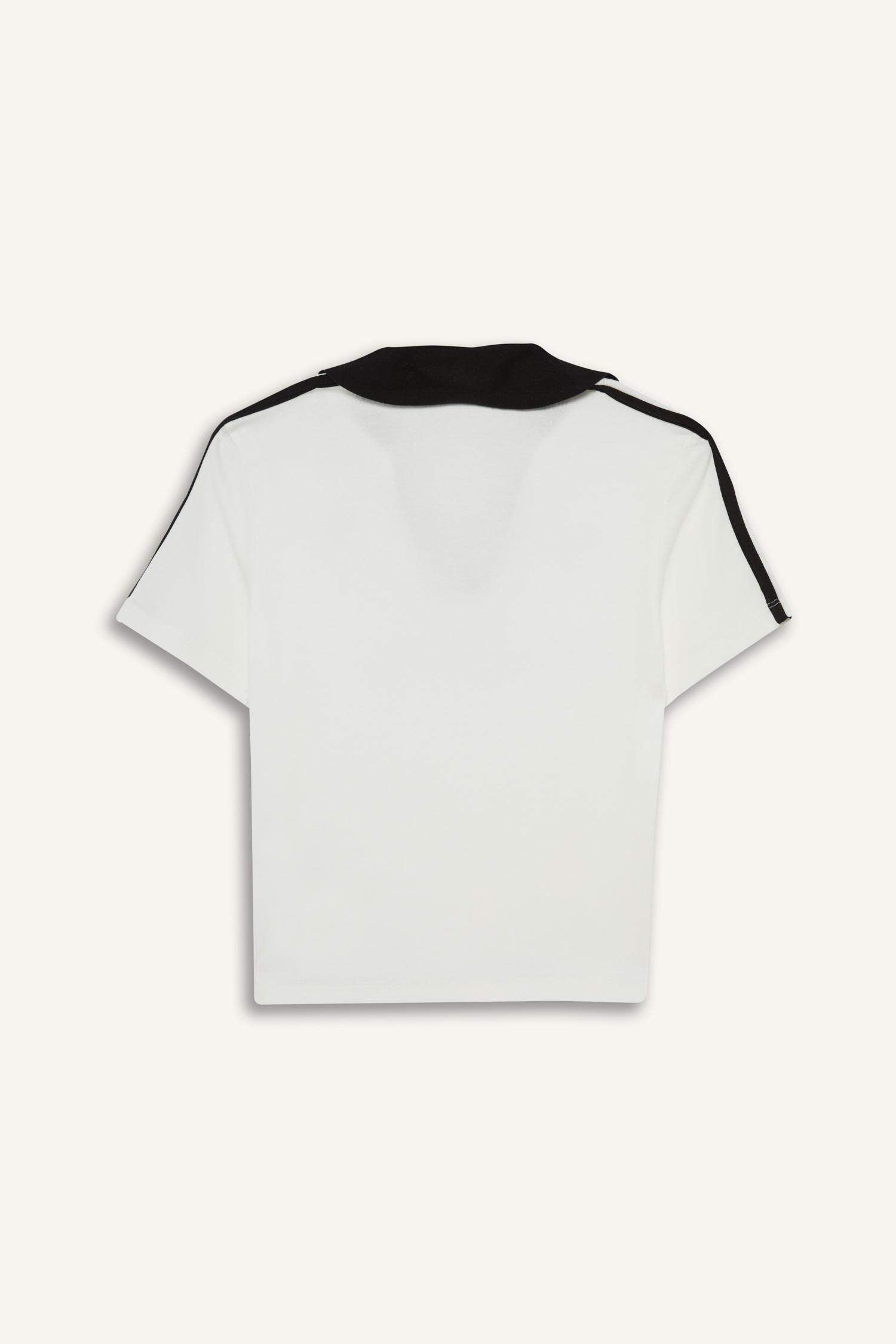 Cool Fitted Printed Rib Short Sleeve T-Shirt
