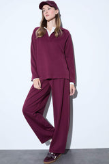 Barrel Fit Straight Leg Trousers