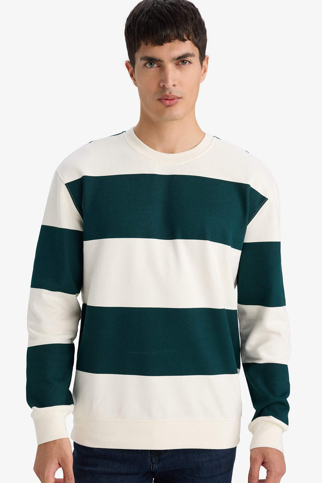 Striped Sweatshirt Hover Image