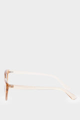 DCEY x DeFacto women Cat-Eye Beige Sunglasses