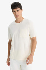 Crew Neck Combed Cotton Short Sleeve T-Shirt