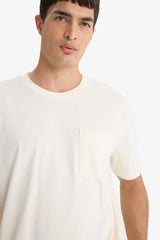 Crew Neck Combed Cotton Short Sleeve T-Shirt