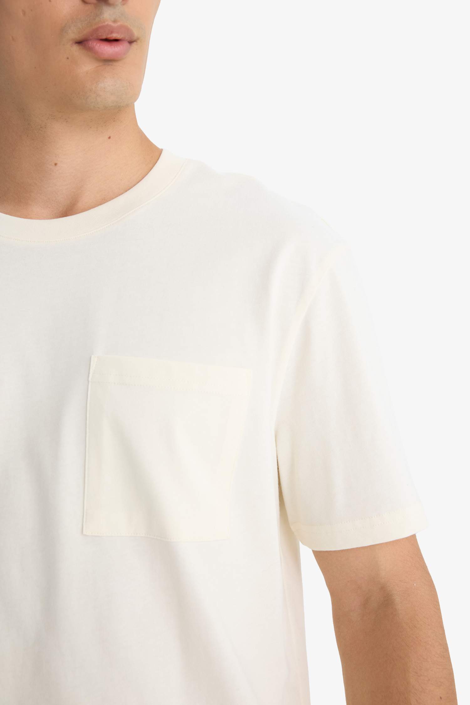 Crew Neck Combed Cotton Short Sleeve T-Shirt