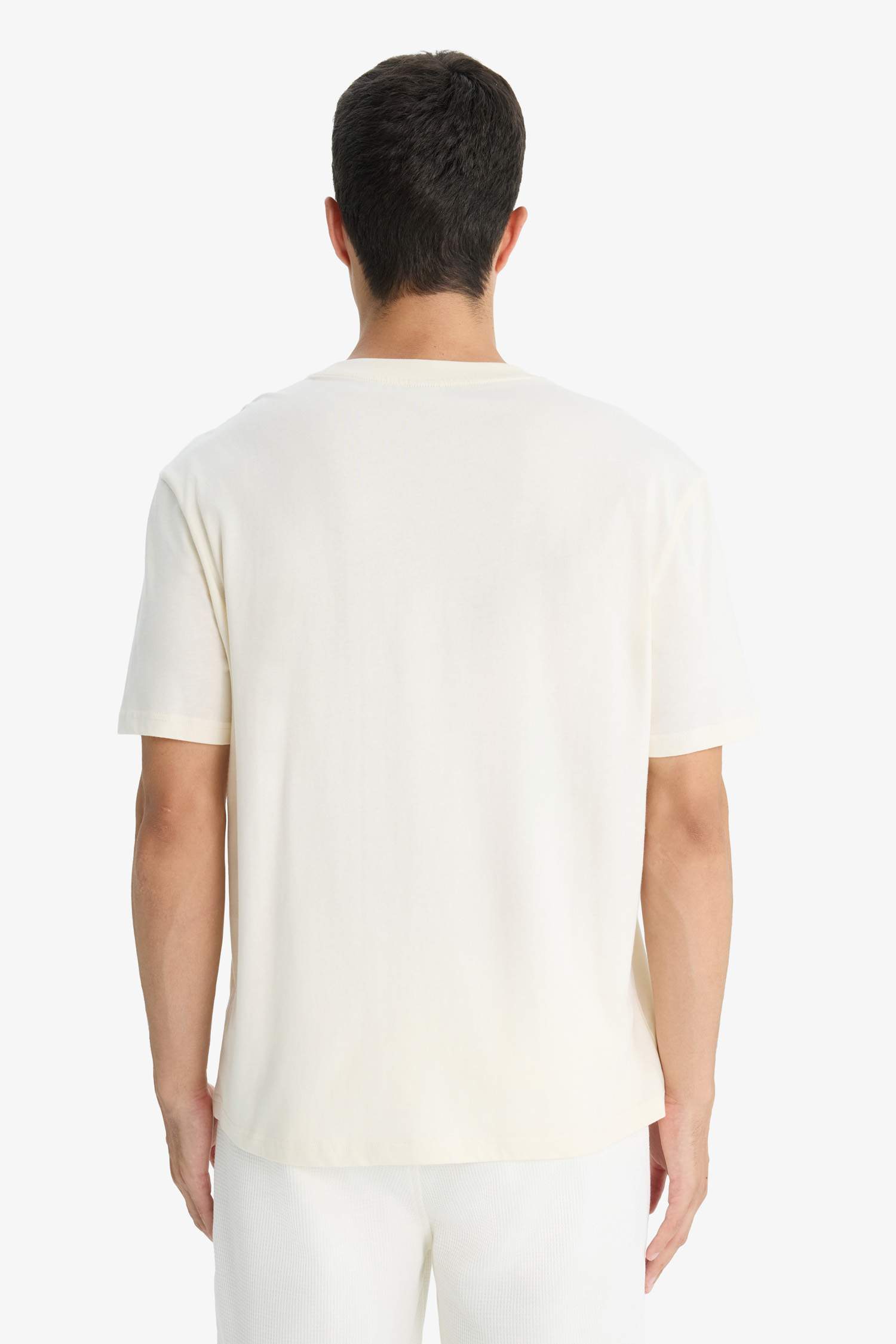 Crew Neck Combed Cotton Short Sleeve T-Shirt