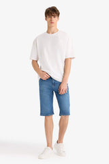 Regular Fit Jean Bermuda Shorts