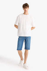 Regular Fit Jean Bermuda Shorts
