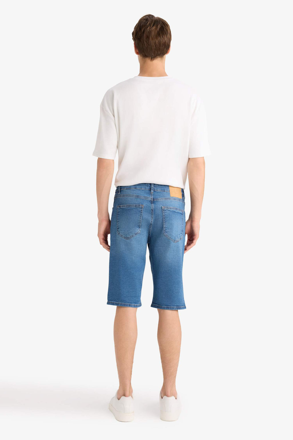 Regular Fit Jean Bermuda Shorts