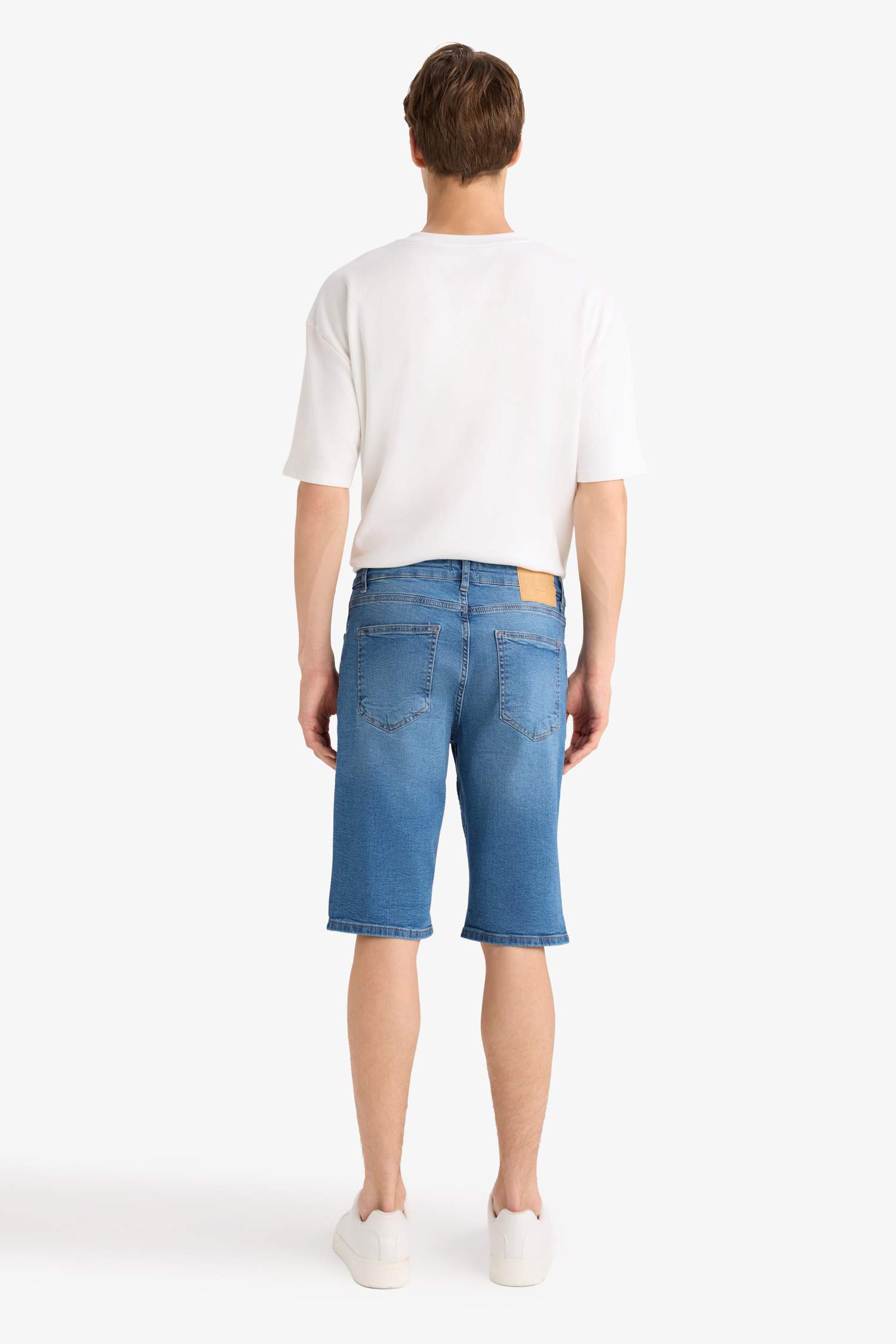 Regular Fit Jean Bermuda Shorts