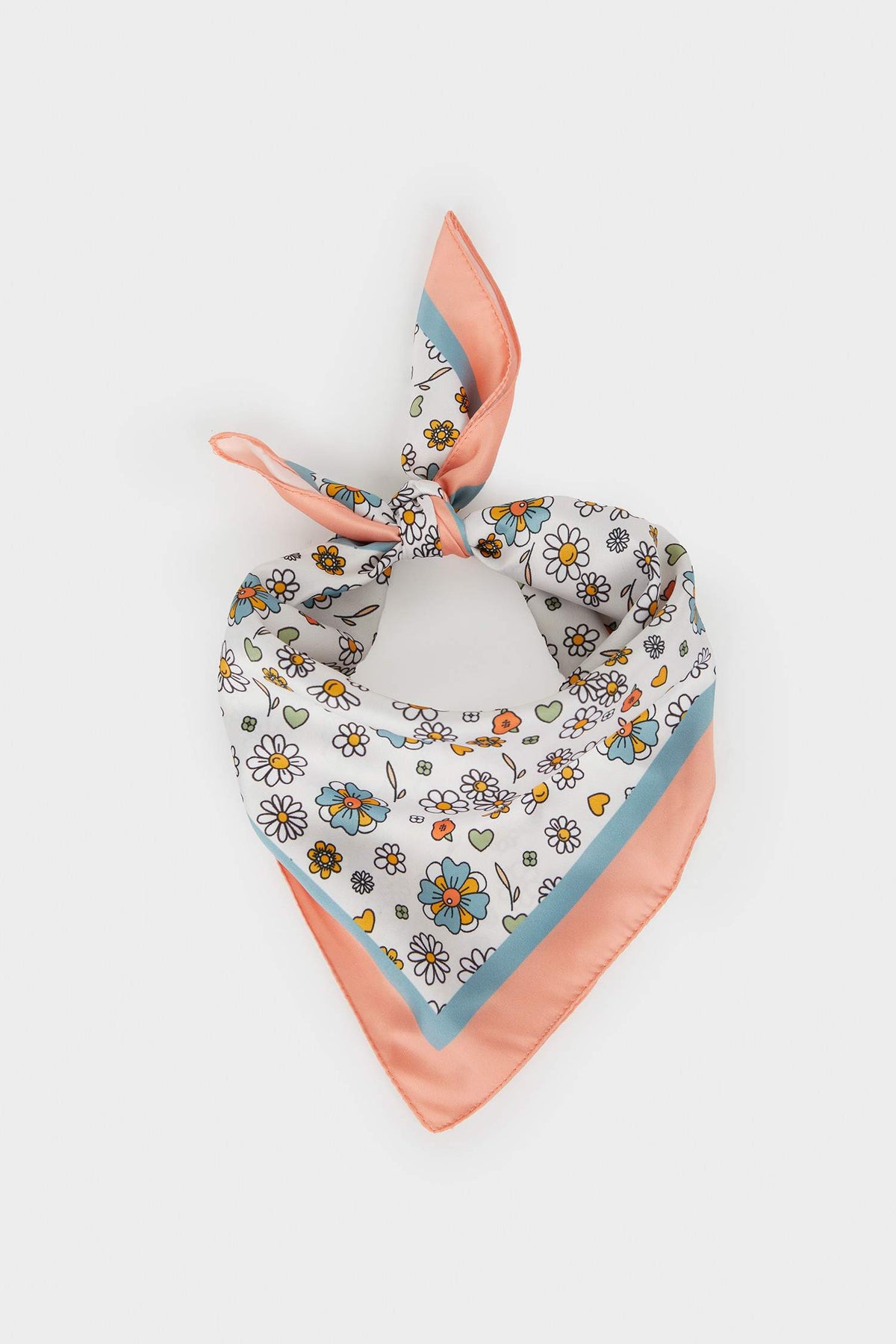 Girl's Patterned Satin Scarf