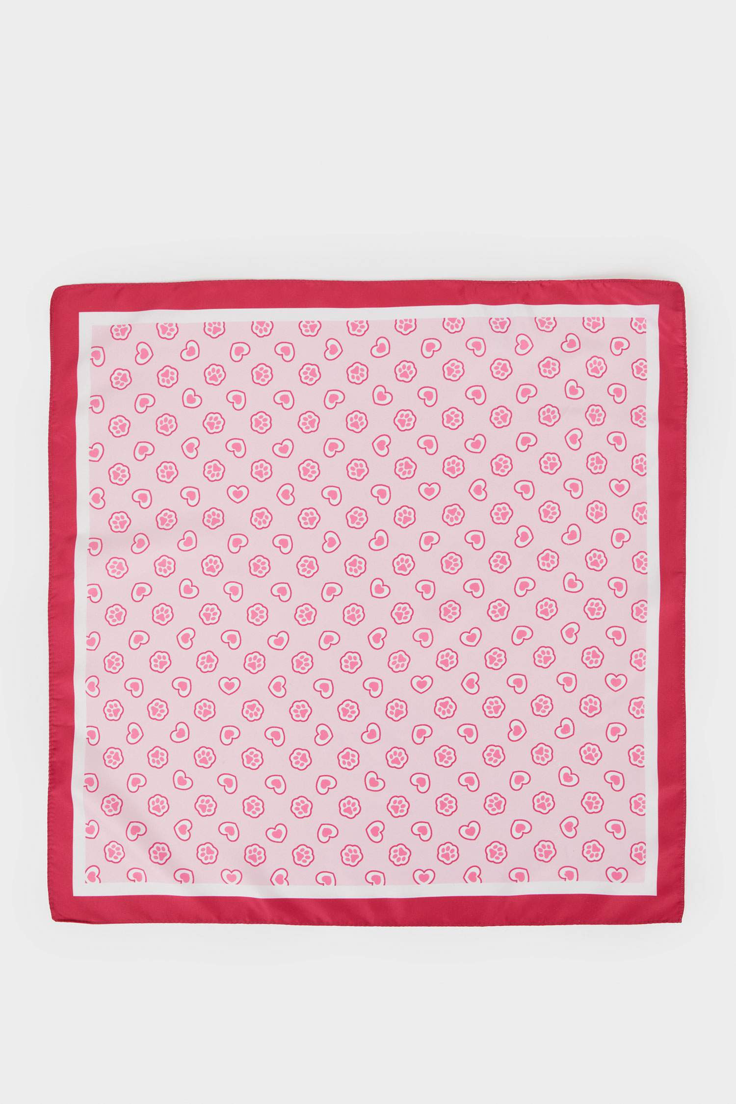 Girl's Patterned Satin Scarf