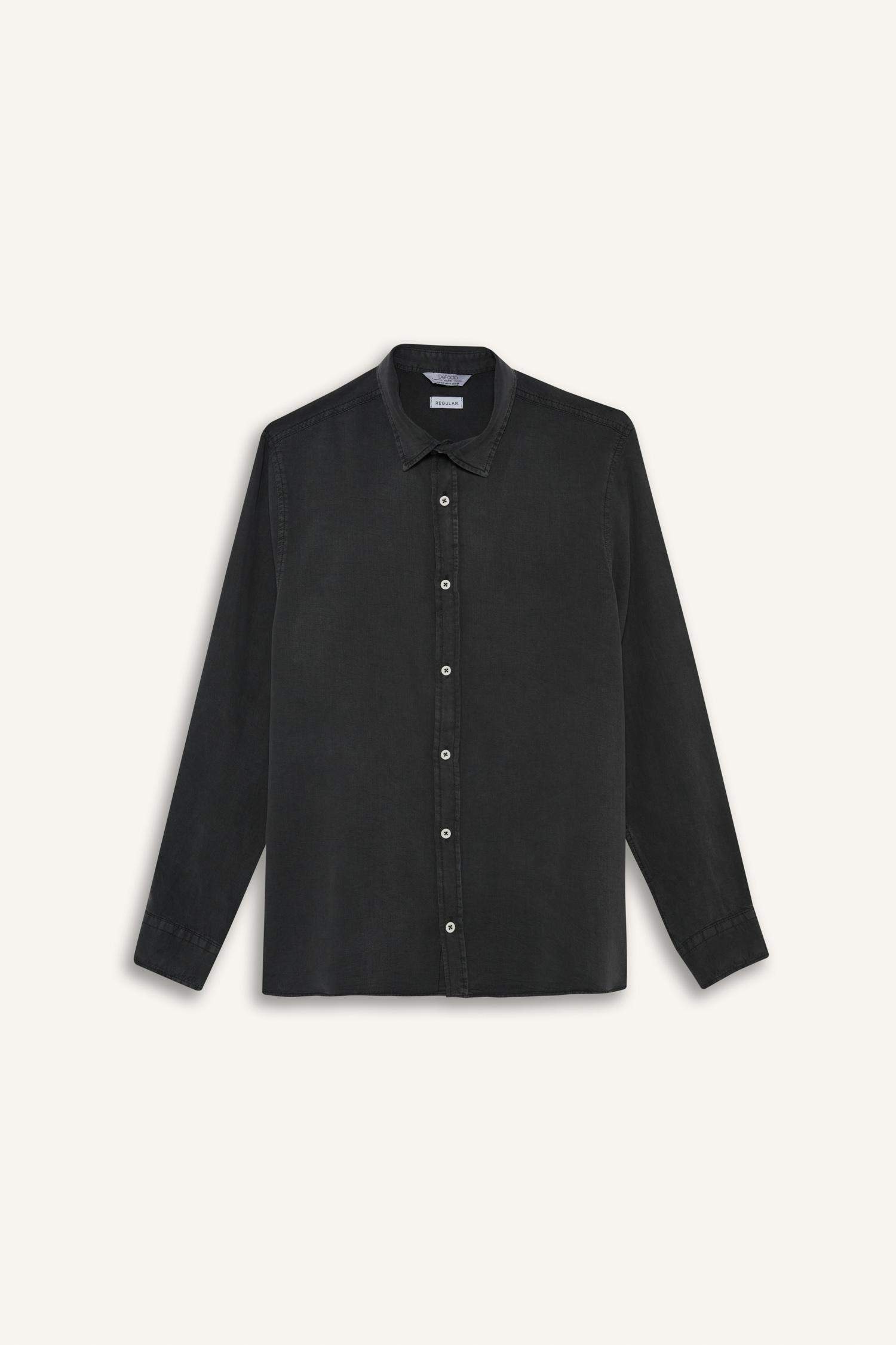 Regular Fit Twill Long Sleeve Shirt