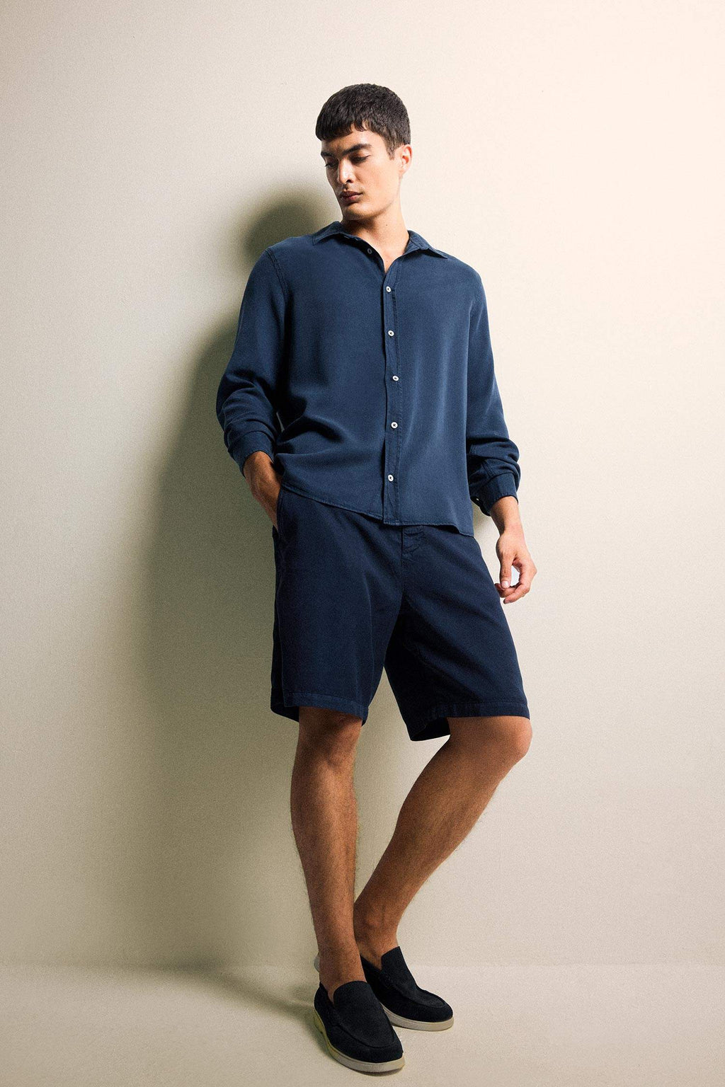 Regular Fit Twill Long Sleeve Shirt