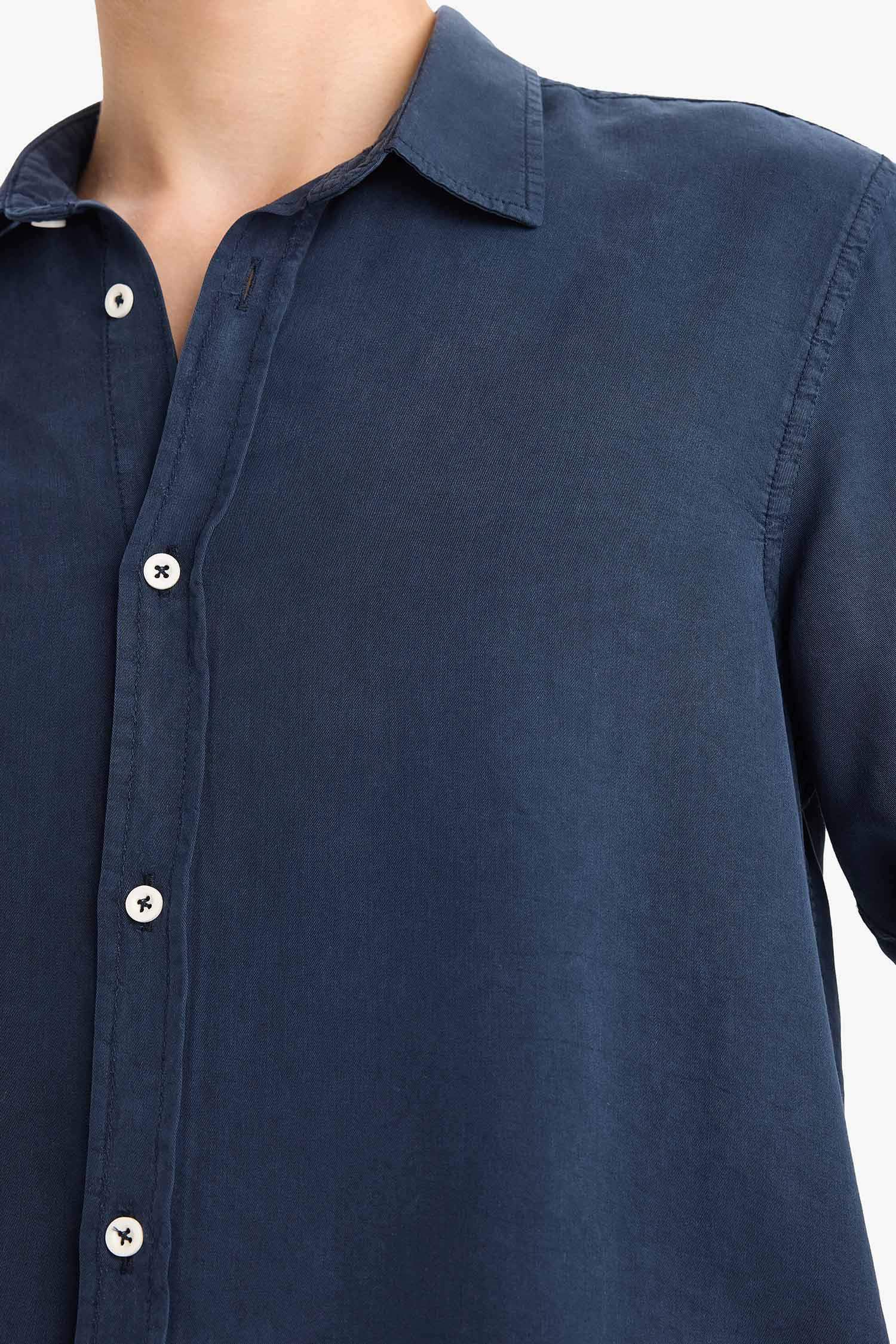 Regular Fit Twill Long Sleeve Shirt