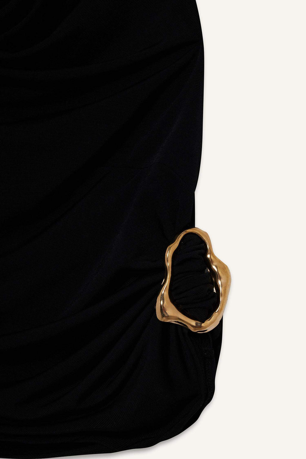 Regular Fit Halter Neck Blouse with Buckle Detail