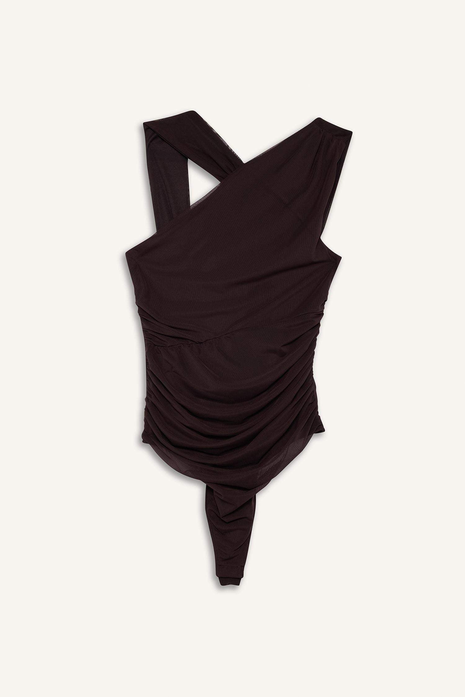 Halter Neck Snap Button Bodysuit