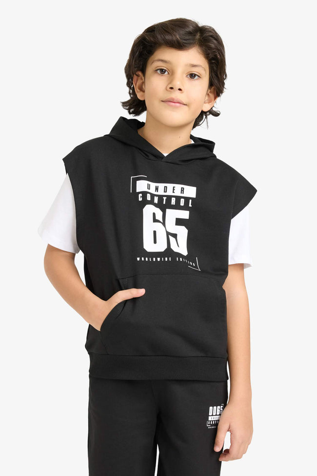 3-Piece Set: Short-Sleeved T-Shirt, Sweatshirt, And Sweatpants For Boys Main Image