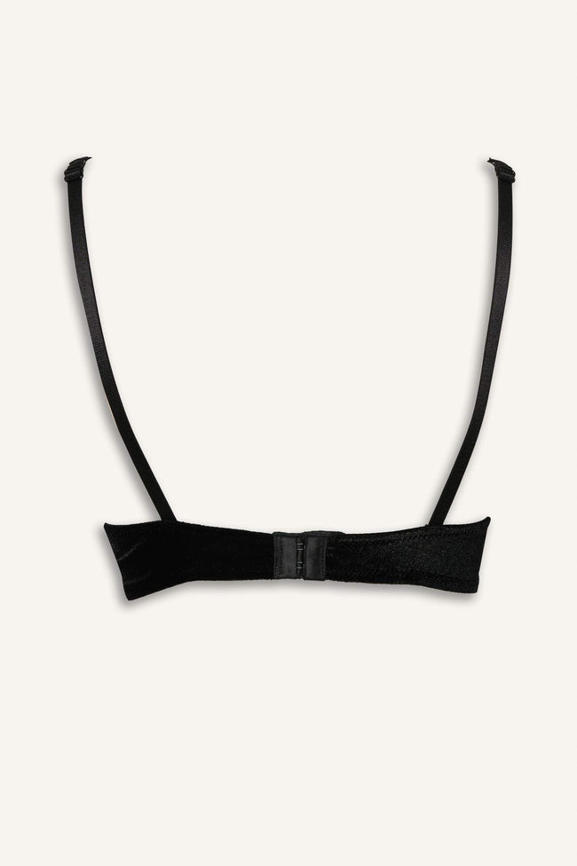 Velvet-covered Full Push-Up Underwired T-Shirt Bra Main Image