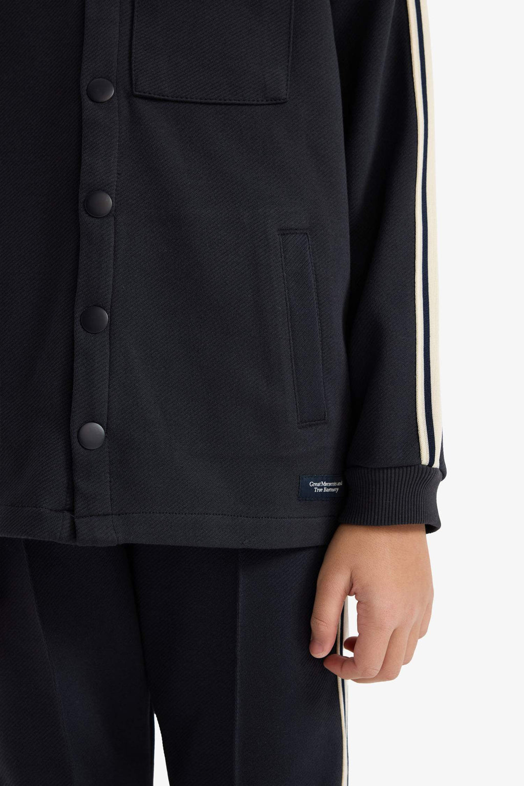 Polo Collar Cardigan For Boys