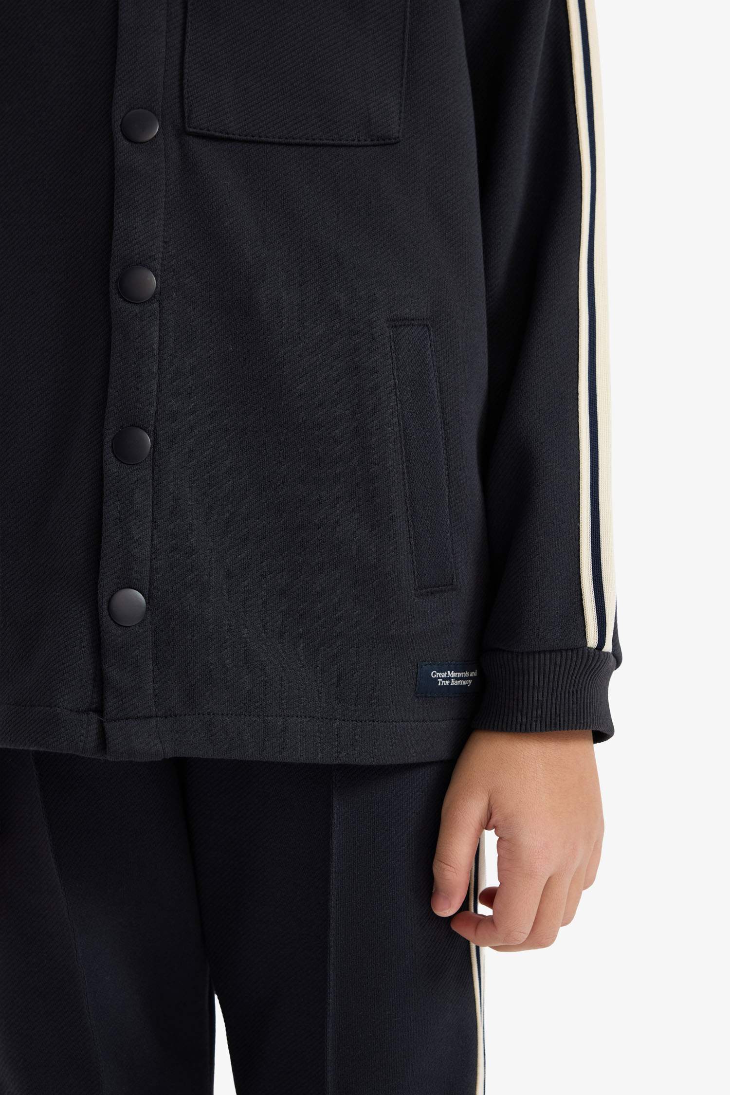 Polo Collar Cardigan For Boys