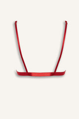 Satin with Lace Unpadded Bra