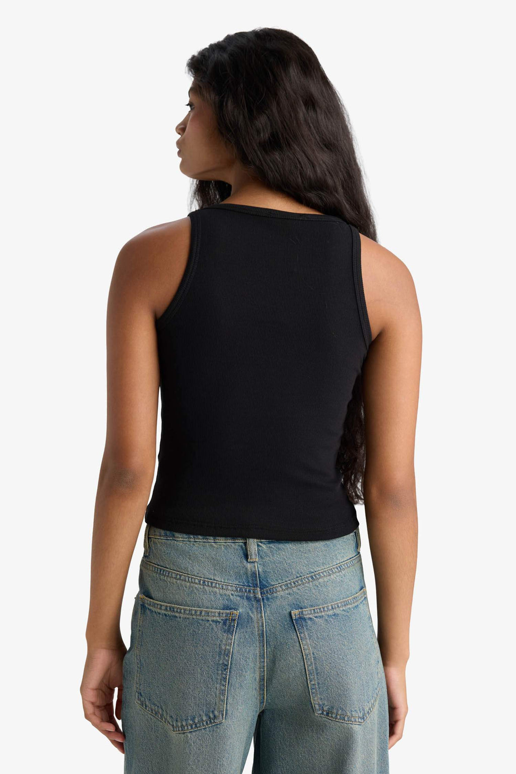 Fitted V-Neck Ribbed Camisole Athlete
