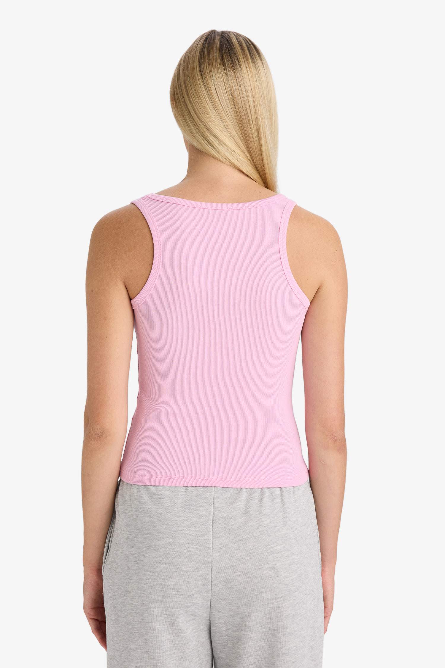 Fitted V-Neck Ribbed Camisole Athlete