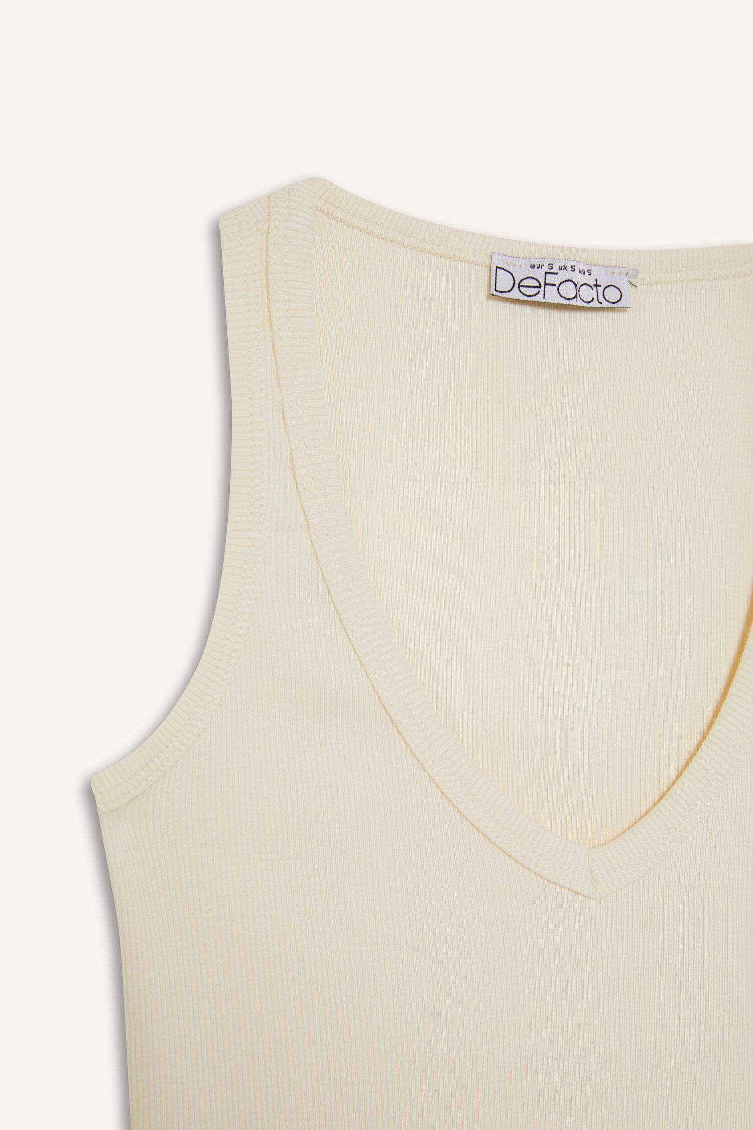 Fitted V-Neck Ribbed Camisole Athlete