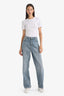 90s Wide Leg High Waist Long Washed Jeans