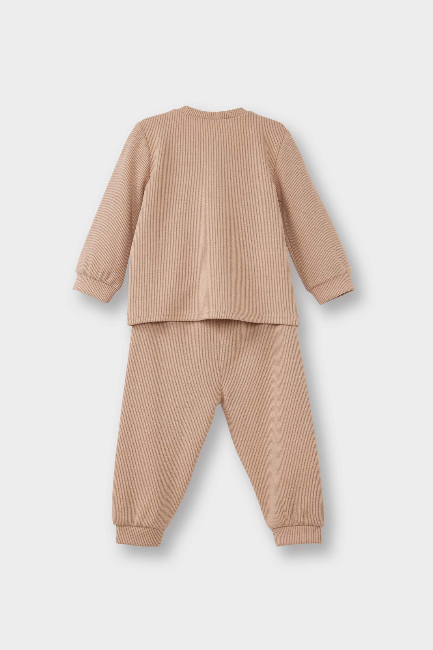 Baby Boy Pajama Set: Long-Sleeved Waffle Top and Long Bottoms