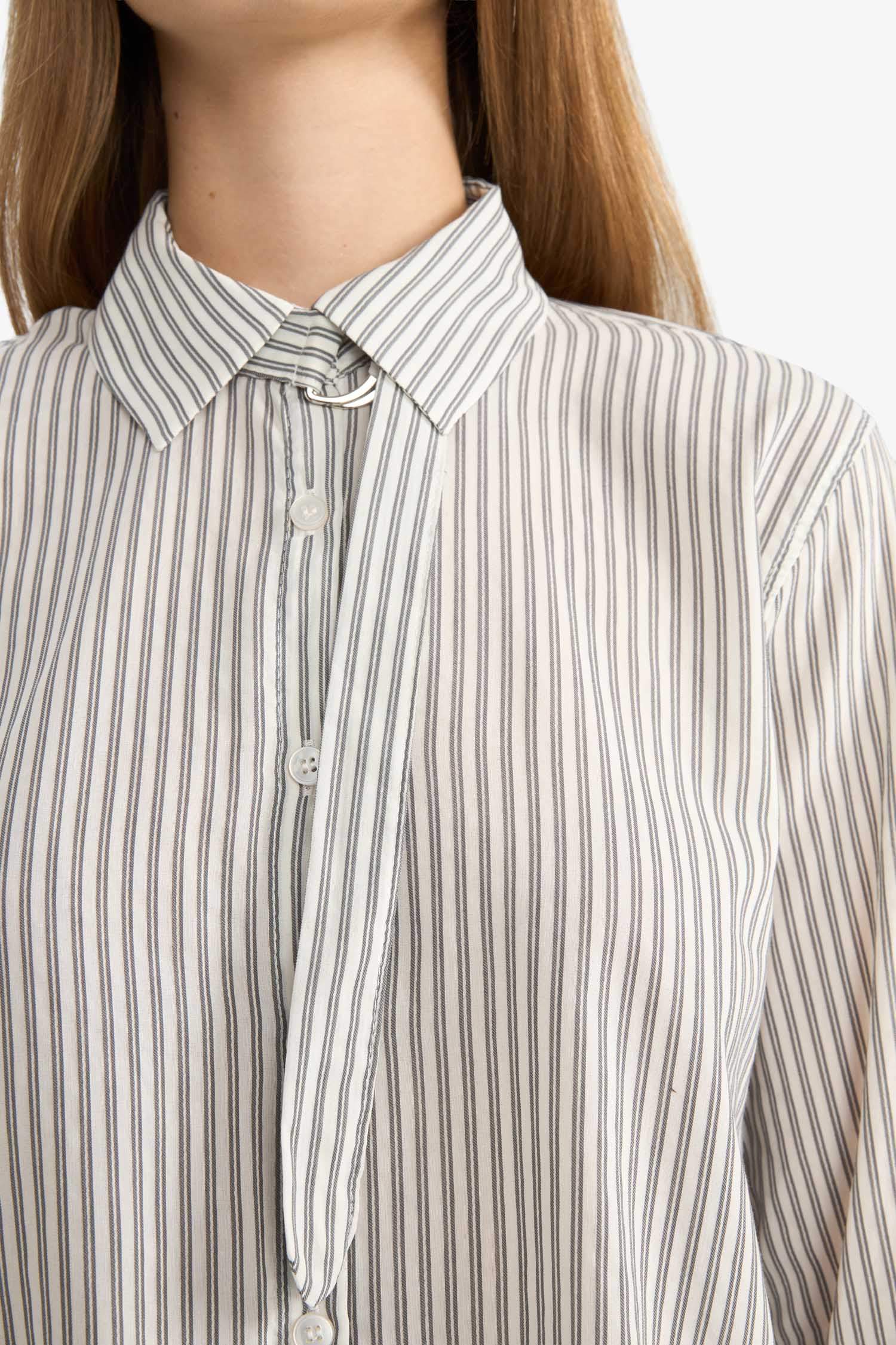 Regular Fit Bengalin Long Sleeve Shirt