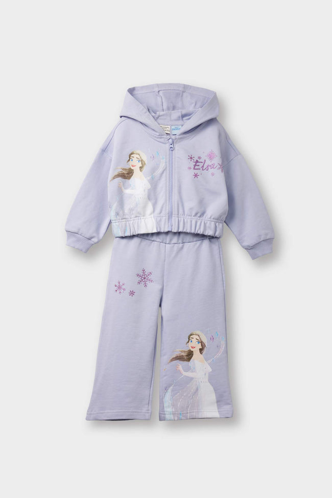 Baby Girl Frozen 2-Piece Set Hooded Sweatshirt Tracksuit Bottoms Hover Image
