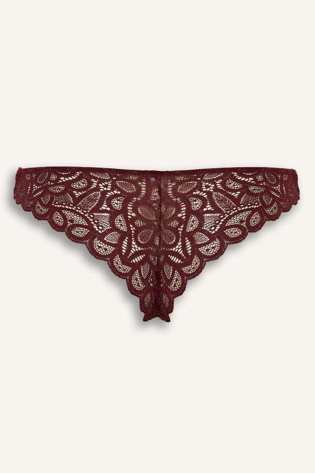 Glittery Lace Brazilian Panties Main Image