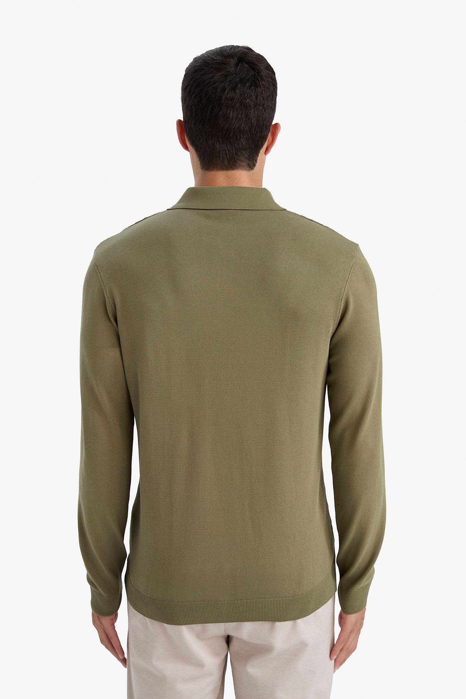 Standard Fit Polo Neck Knitwear Sweater