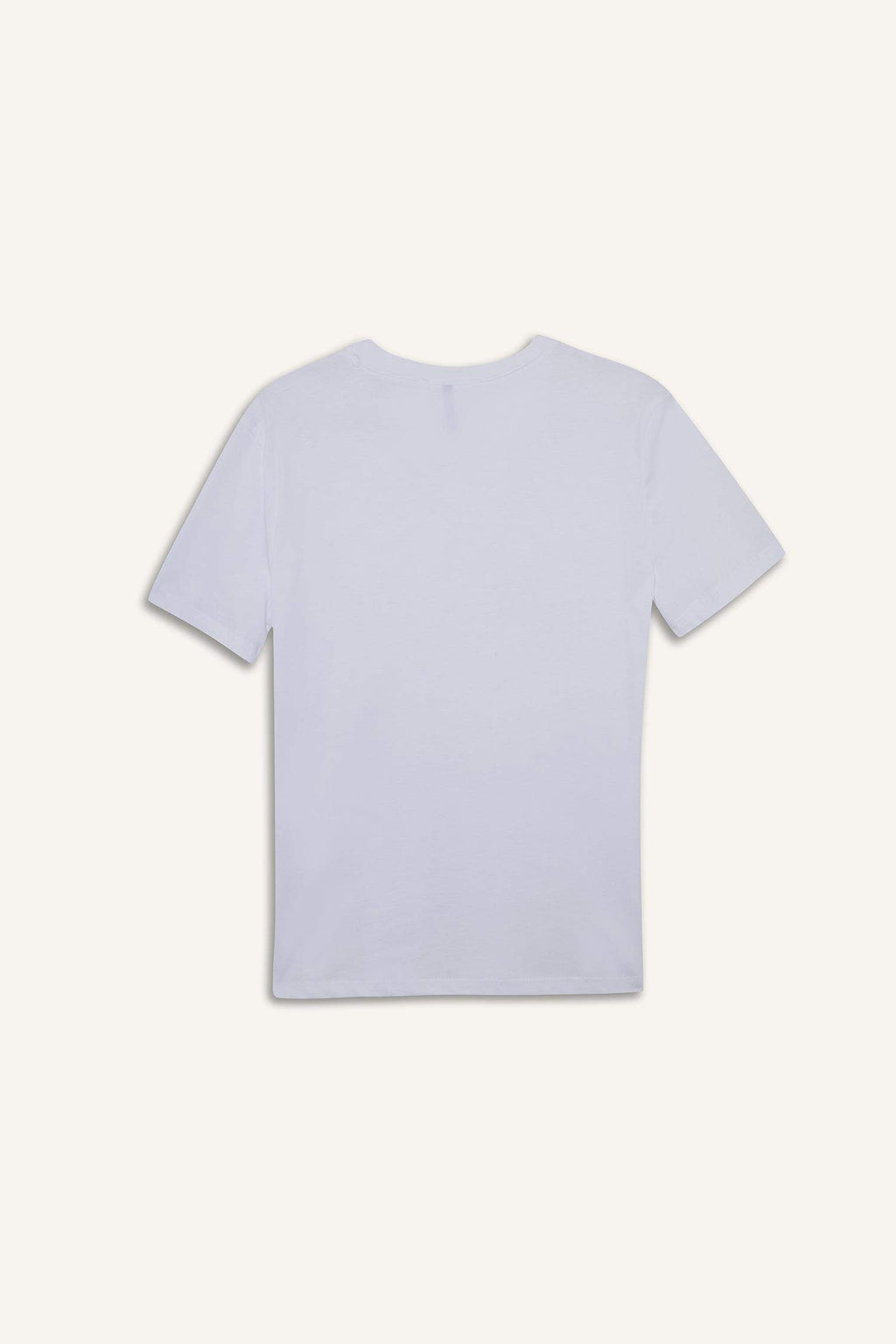 Relax Fit Crew Neck Embroidered Cotton Short-Sleeve T-Shirt