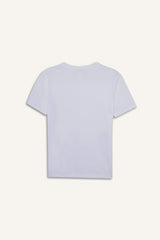 Relax Fit Crew Neck Embroidered Cotton Short-Sleeve T-Shirt