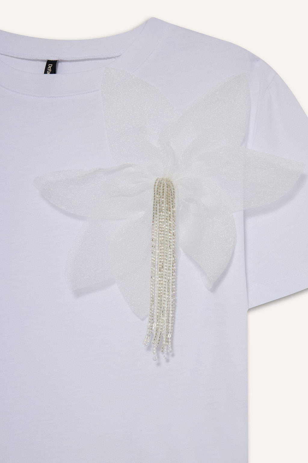 Relax Fit Crew Neck Embroidered Cotton Short-Sleeve T-Shirt