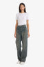 90s Wide Leg High Waist Long Washed Jeans