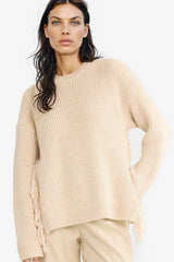 Oversize Loose Fit Crew Neck Knit Sweater