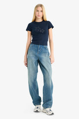 تيشيرت نص كم ريبانا بطبعة نجم مخصر