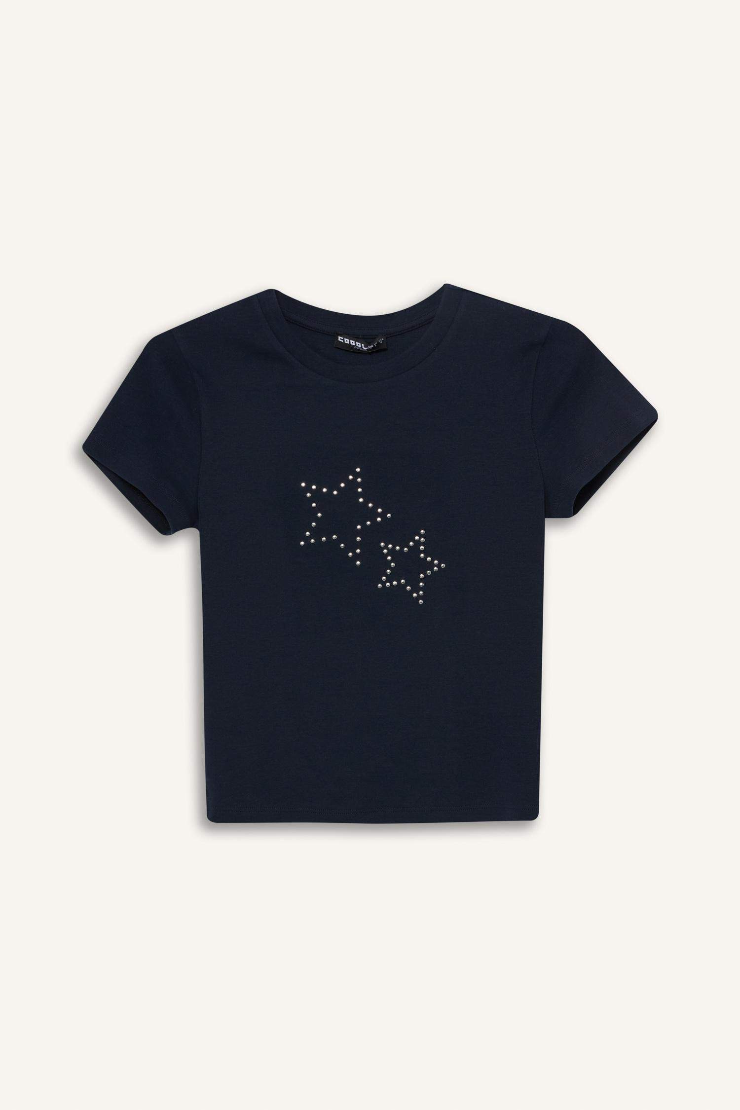 تيشيرت نص كم ريبانا بطبعة نجم مخصر