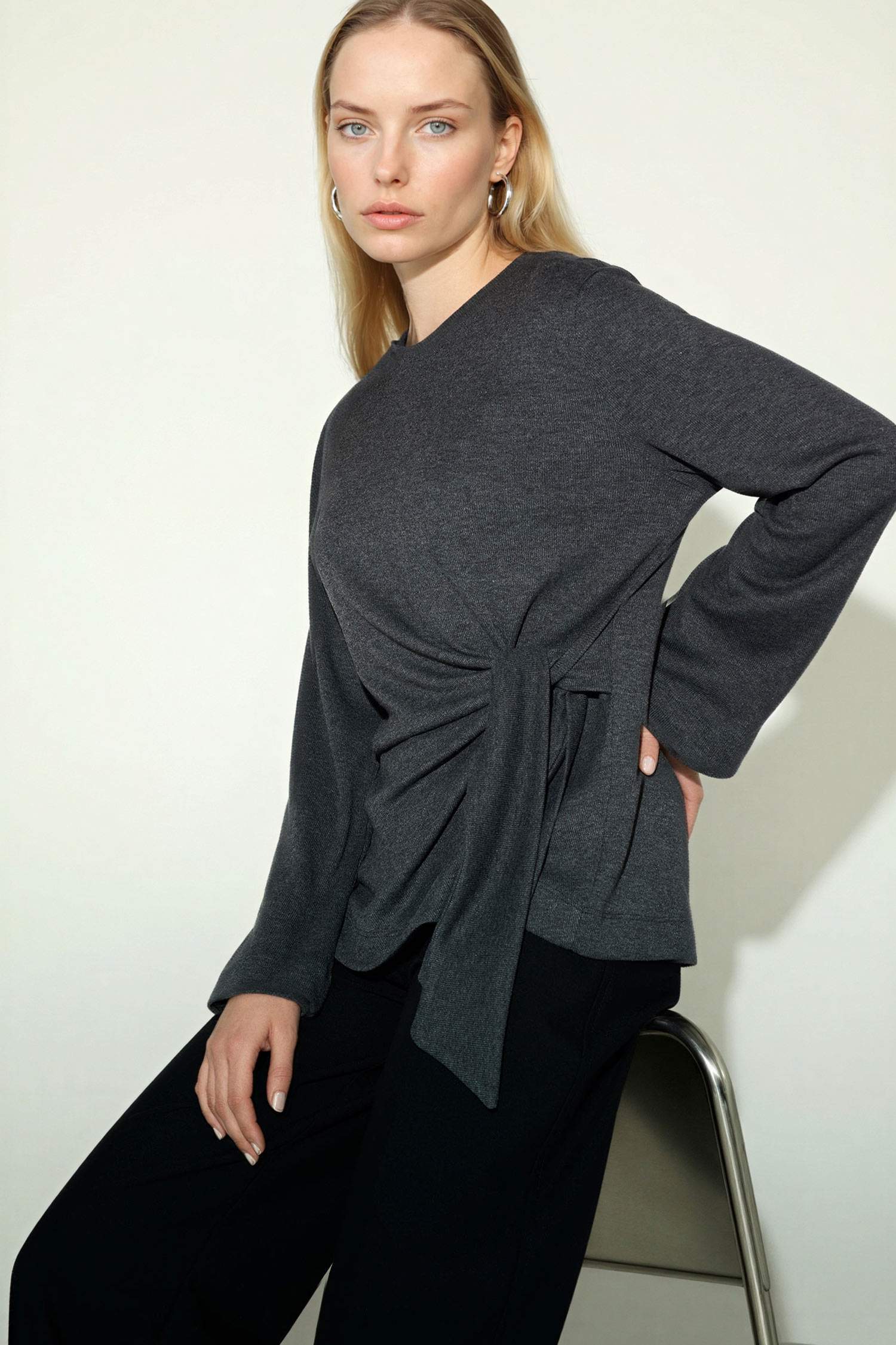 Regular Fit Tie-Up T-Shirt