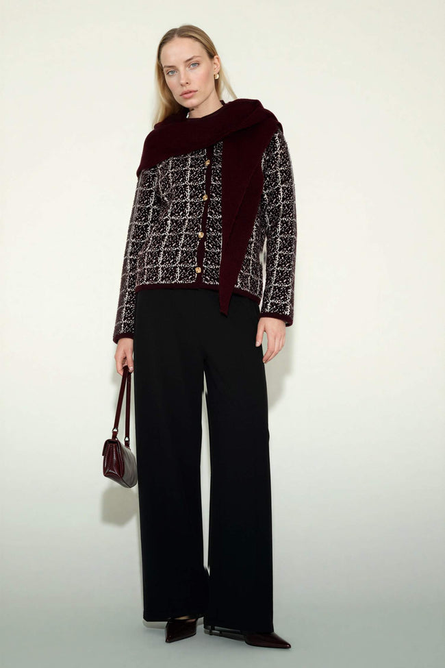 Straight Wide Crepe Pants Main Image