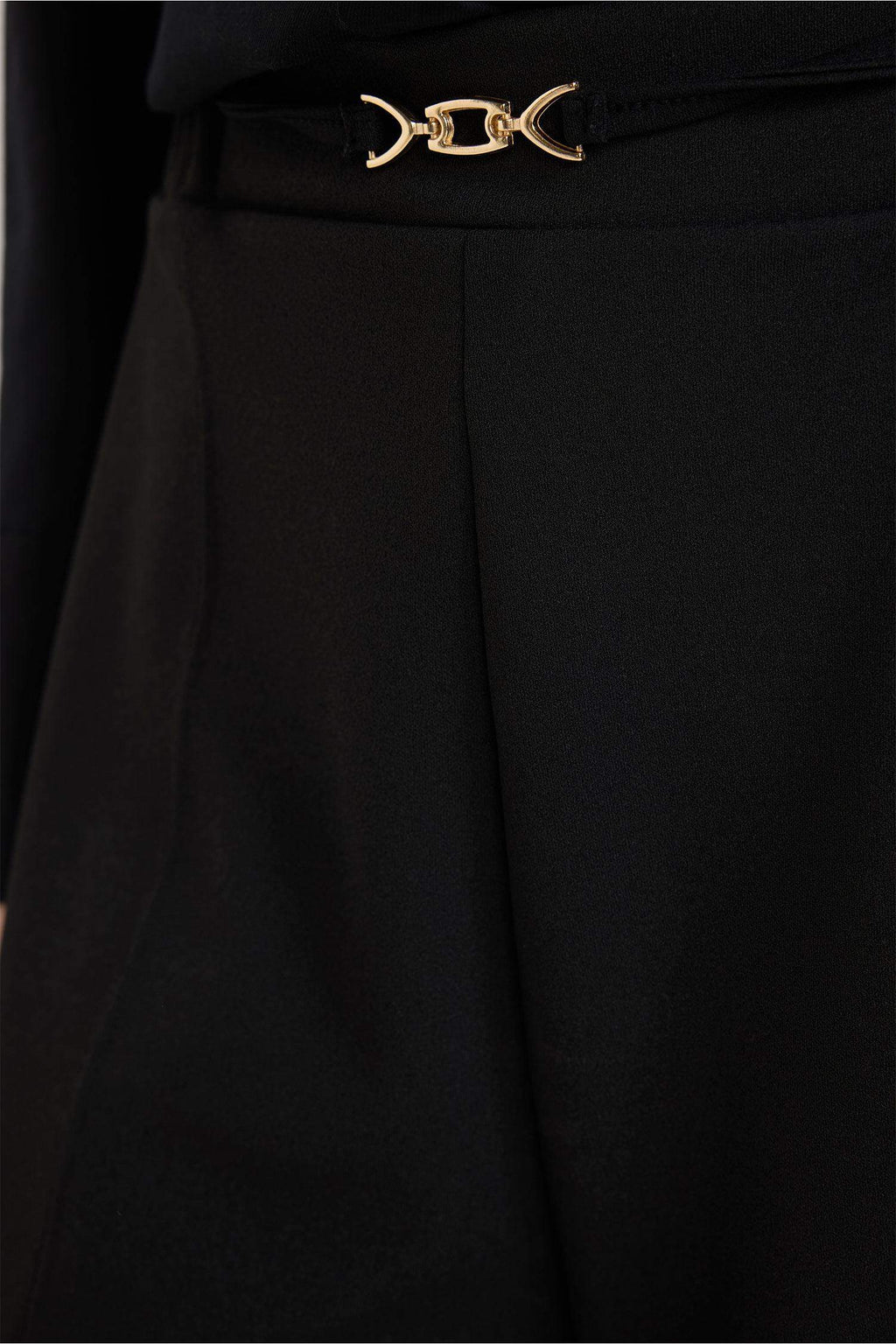 Straight Wide Crepe Pants