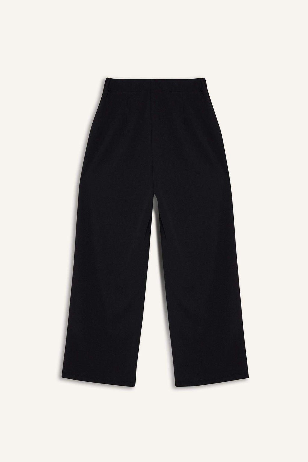 Straight Wide Crepe Pants