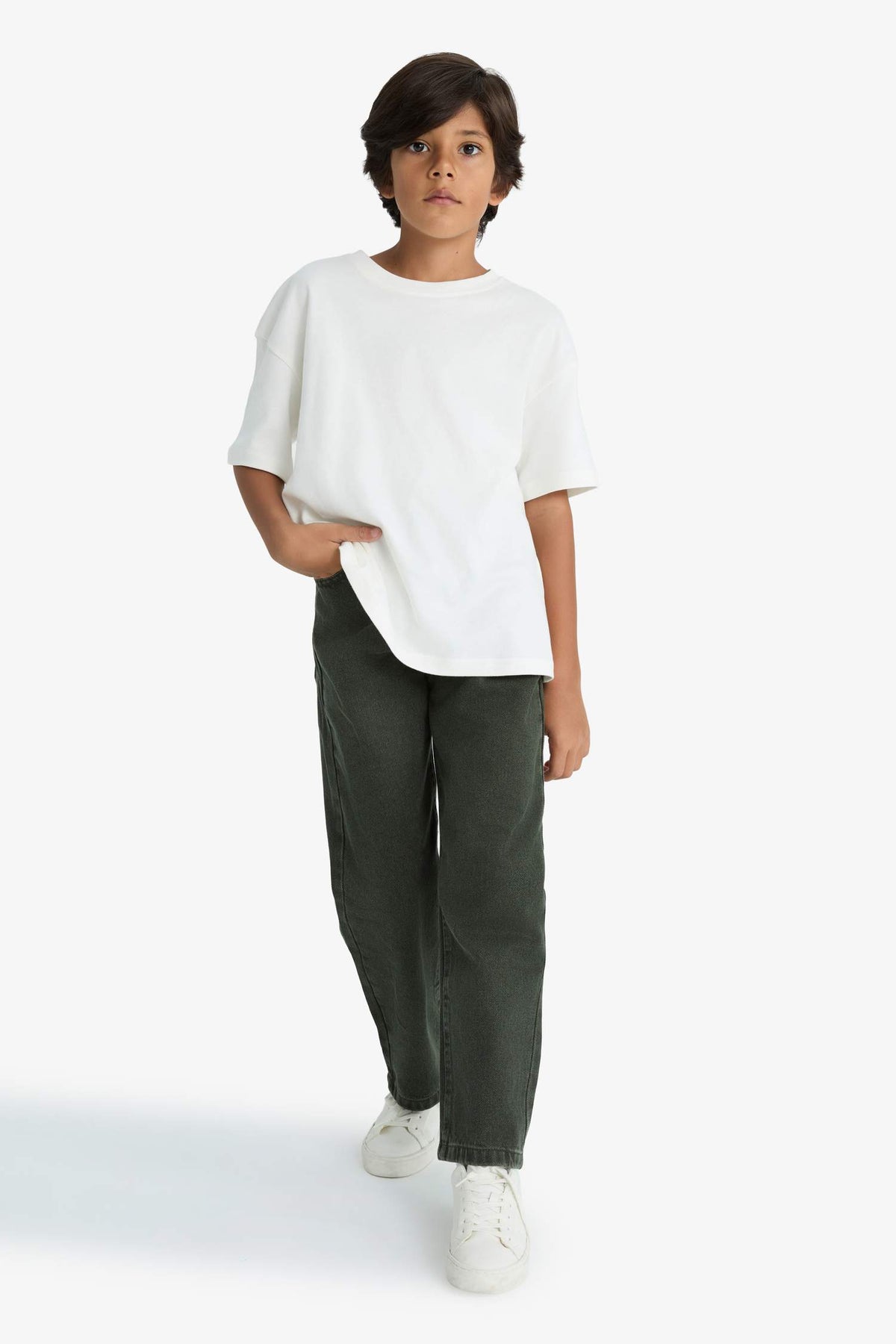 Boys Wide Leg Straight Leg Jeans