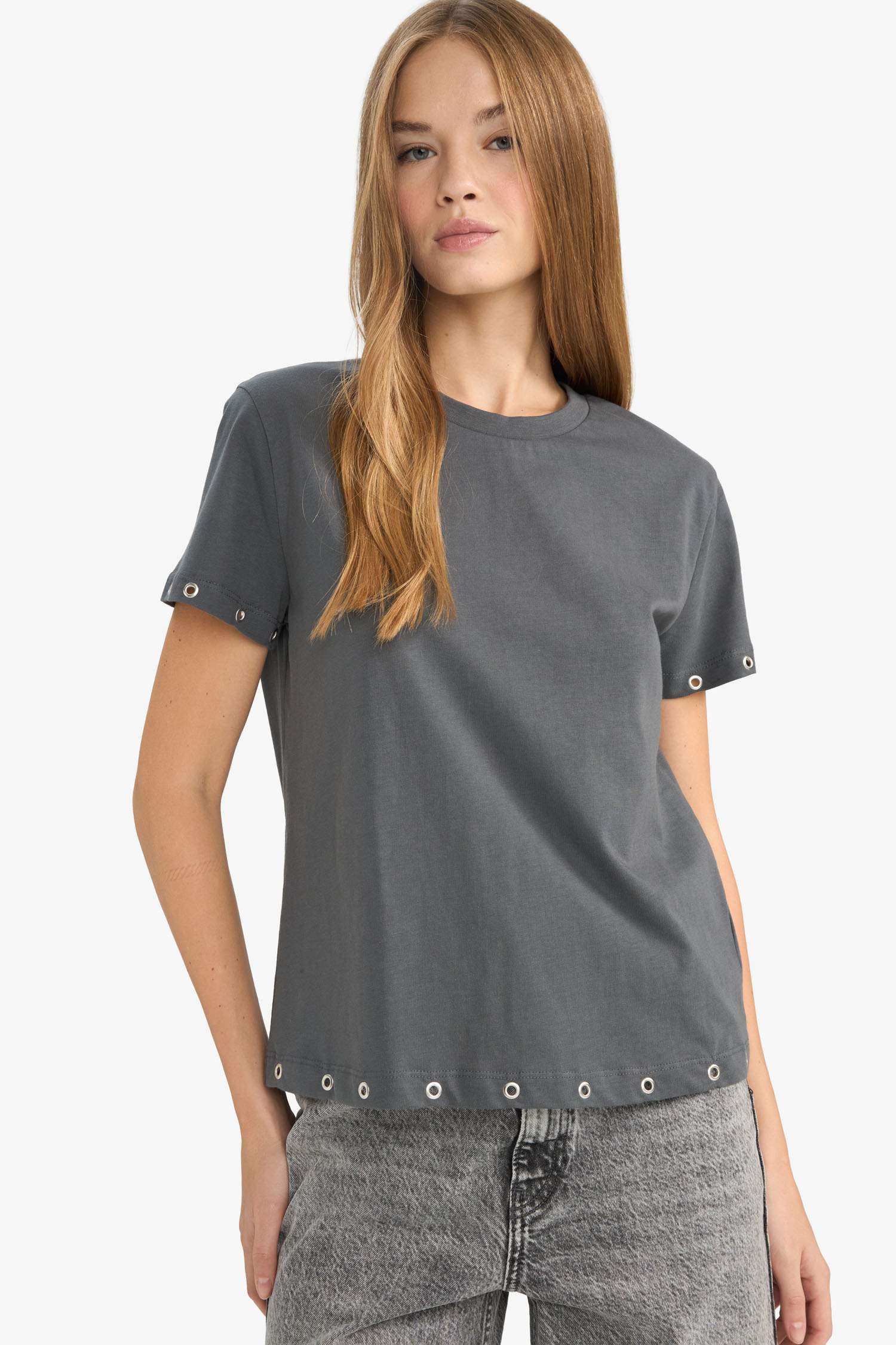 Loose Fit Crew Neck Short Sleeve T-Shirt