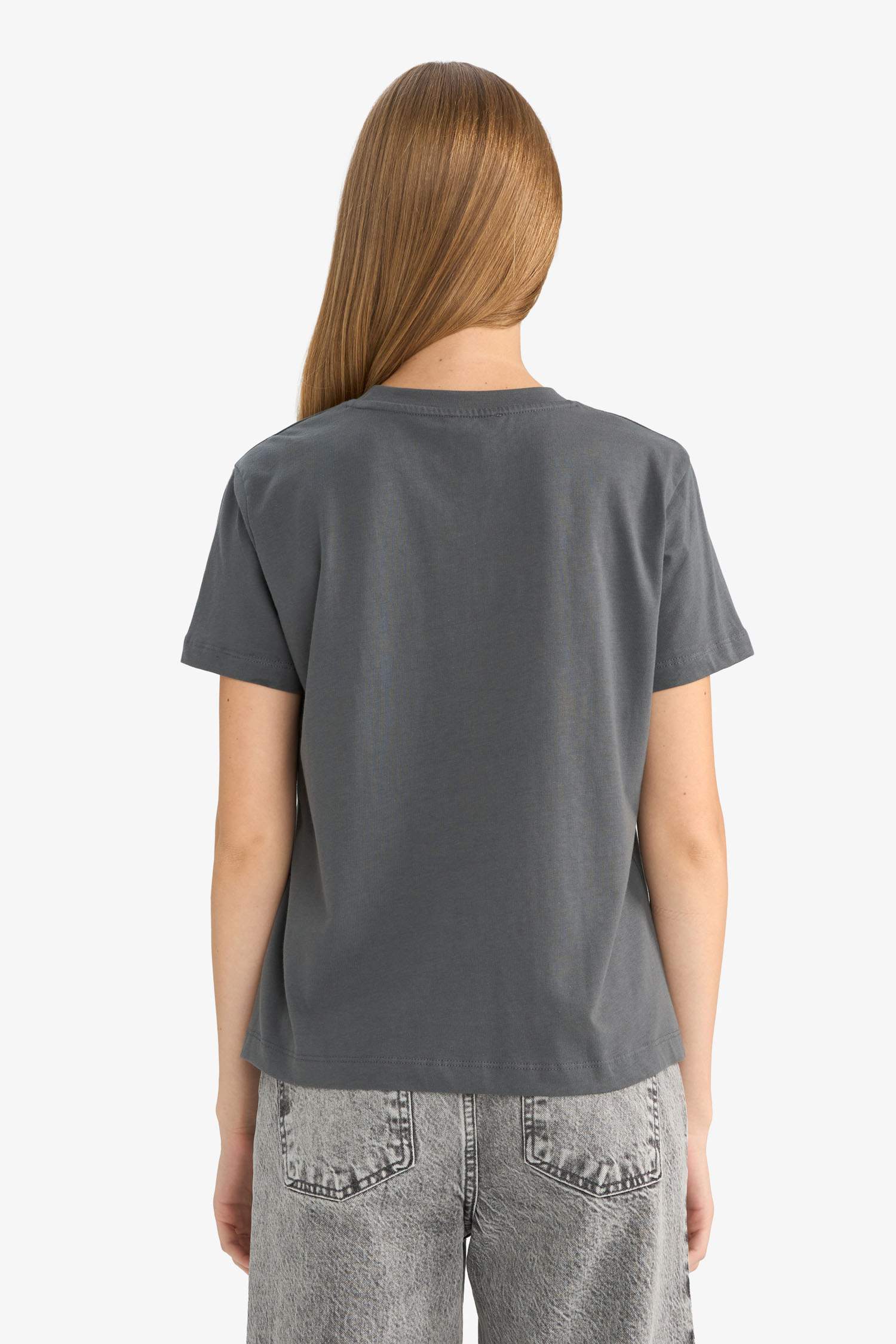 Loose Fit Crew Neck Short Sleeve T-Shirt
