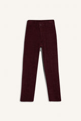 Girls Wide Leg Velvet Sweatpants